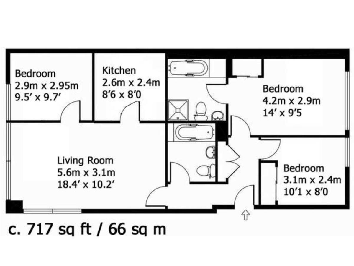 Superb Modern 3bed 2bath With Wifi, Trendy Fitzrovia W1 By Oxford Street Affable Informative Host Appartement Londen